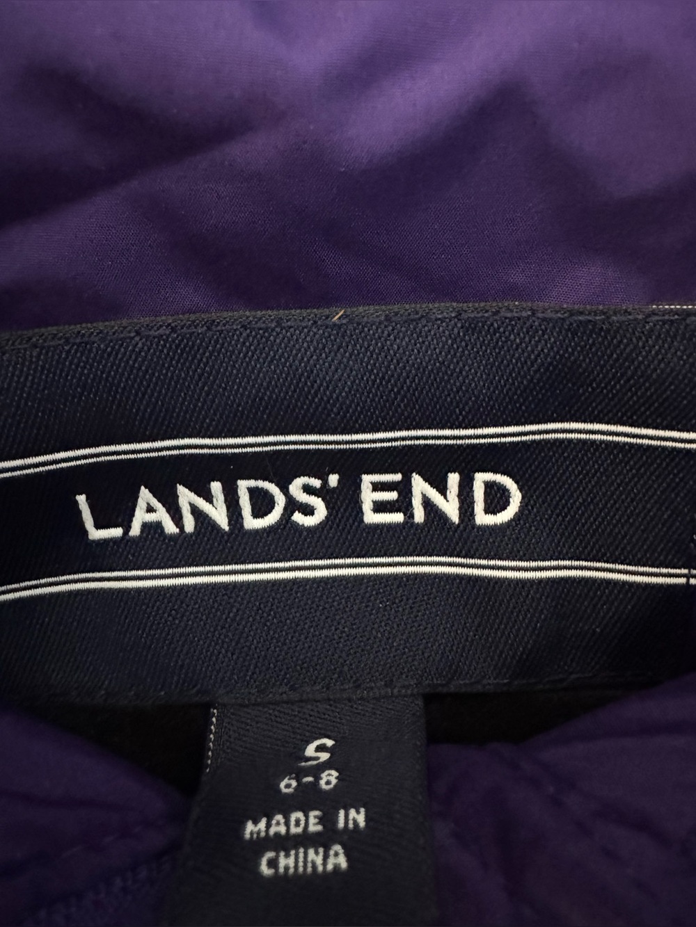 Lands’ End Women’s Down Faux Fur Winter Coat in Vibrant Concord - Picture 9 of 14